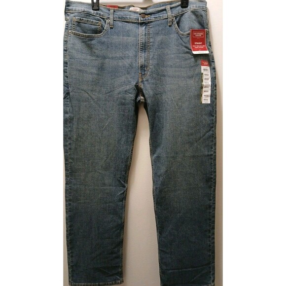 Signature by Levi Strauss & Co. Men’s Straight Leg Relaxed Jeans Size 40x32 New - Picture 2 of 16